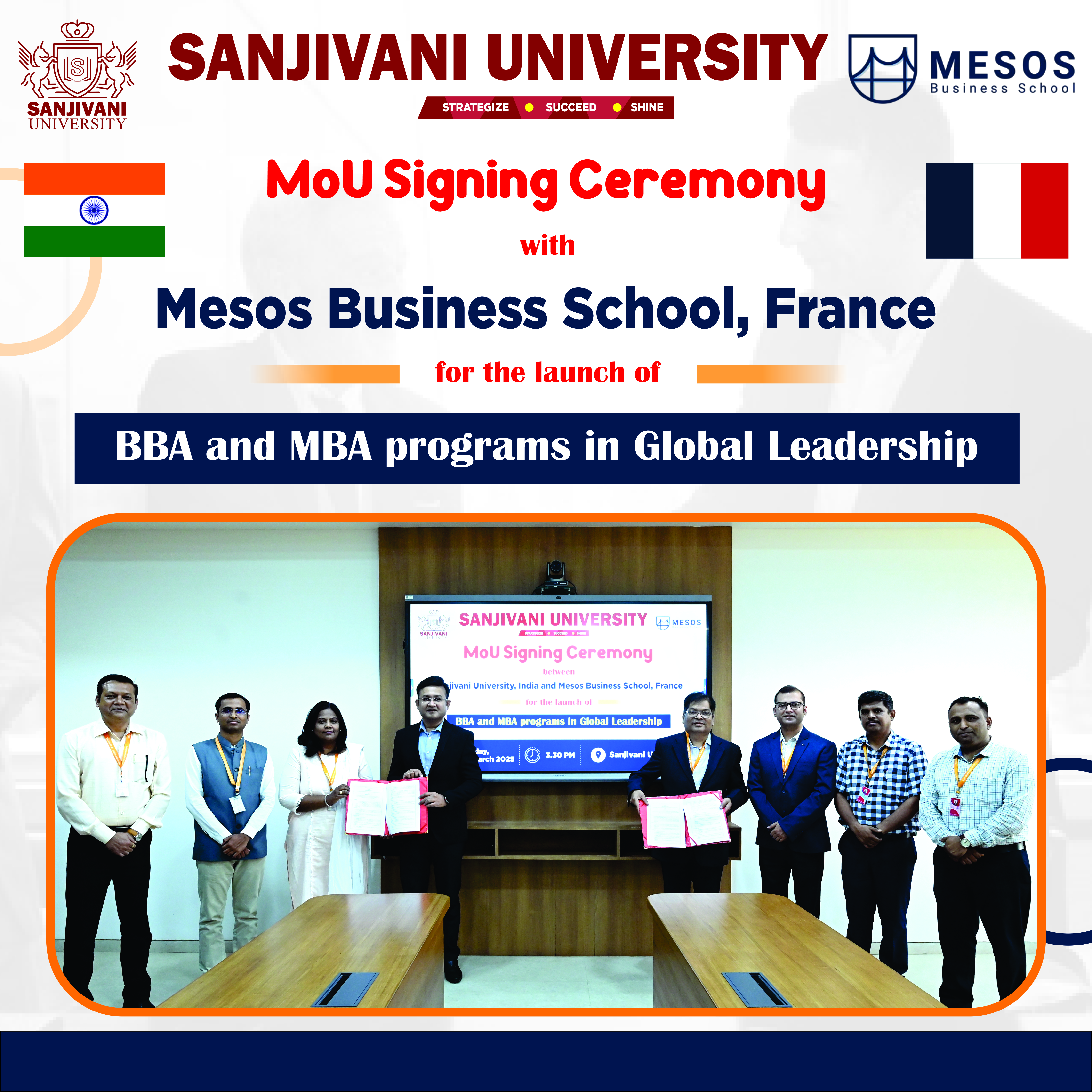 MOU with MESOS Business School, France